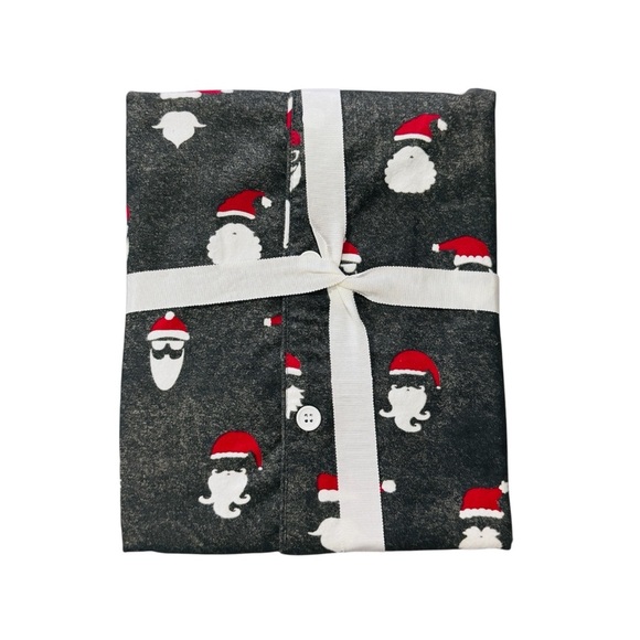 PB teen Pottery Barn organic flannel PJ set unisex SMALL NEW - Picture 3 of 6